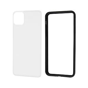 レイアウト iPhone 11 Pro Max 6.5インチ アルミバンパー+背面パネル（クリア）/...
