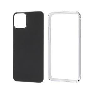 レイアウト iPhone 11 Pro 5.8インチ アルミバンパー+背面パネル（マットブラック）/...