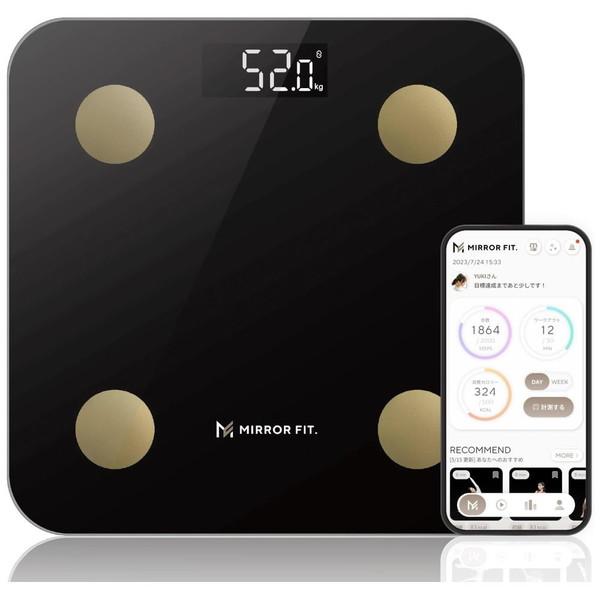 MIRRORFIT スマート体組成計 MIRROR FIT. ブラック MFSS4-BLACK