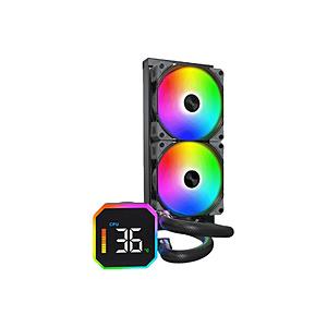MONTECH 簡易水冷CPUクーラー HyperFlow DIGITAL 240 (B) [振込不...
