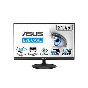 ASUS(エイスース) PCモニター Eye Care ブラック VP227HF ［21.45型 /フルHD(1920×1080) /ワイド /100Hz］