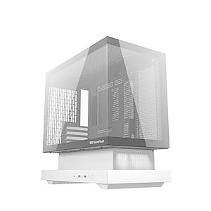 DARKFLASH PCケース [Micro ATX /Mini-ITX]  ホワイト＆ブラック F...