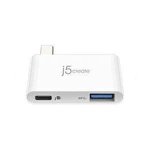 J5 JCH349(ホワイト)  ［USB-C → USB-A / USB-C］3.1 Gen2変換...