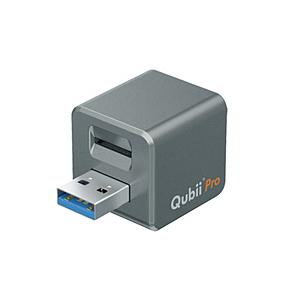 MAKTAR iPhoneカードリーダーQubii ProiPhone/iPadバックアップ microSD 充電 カードリーダー  スペースグレー MKPQS-SG