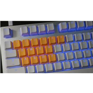 TAIHAO 〔キーキャップ〕US配列用 Rubber Gaming Backlit 18キー  ネオンオレンジ th-rubber-keycaps-neon-orange-18 【852】｜y-sofmap