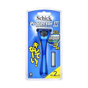 シック Schick（シック） プロテクタースリーホルダー（替刃2コ付）〔ひげそり〕