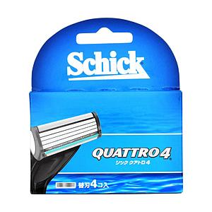 シック Schick（シック） クアトロ4 チタニウム 替刃4個入 〔ひげそり〕