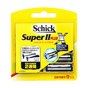 シック Schick（シック） スーパーII プラスX 替刃 9個入 〔ひげそり〕｜y-sofmap