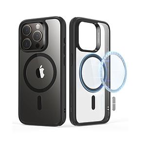 ESR iPhone 15 Pro（6.1インチ）ハイブリッドケース ESR Clear Black...