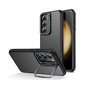 ESR Galaxy S23対応カメラリングスタンド付き、ミリタリーグレードケース 【852】