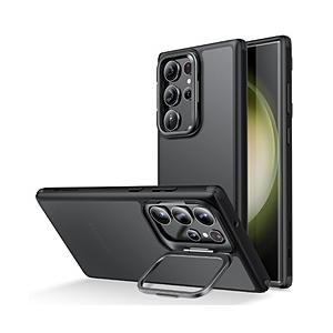 ESR Galaxy S23 Plus対応カメラリングスタンド付き、ミリタリーグレードケース ESR...