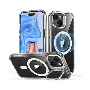ESR iPhone 15（6.1インチ）スタンド付ハイブリッドケース ESR Clear Clas...