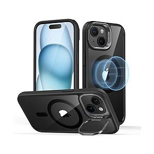 ESR iPhone 15 Plus（6.7インチ）スタンド付ハイブリッドケース ESR Clear...