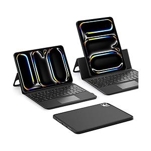 ESR 13インチiPad Pro（M5/M4）用 角度調節可能 横置き縦置き対応 着脱式キーボード...