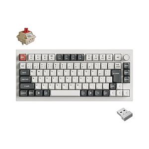 キークロン キーボード Q1 Ultra 8K 日本語かななし(赤軸) ホワイト Q1U-P1V-J...