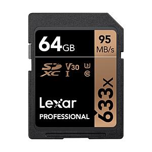 LEXAR Lexar Professional 633x SDXCカード  LSD64GCBJP633
