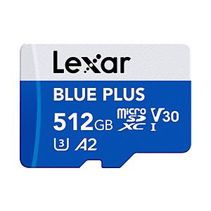 LEXAR Lexar microSDXCカード 512GB BLUE PLUSシリーズ V30 U...
