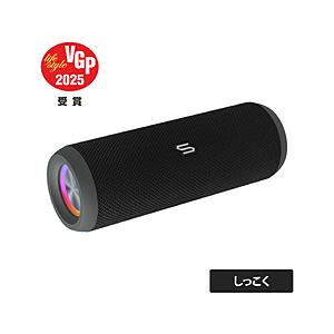 SOUL ブルートゥーススピーカー S-STORMPOWER Sikkoku SS96KB ［防水 ...