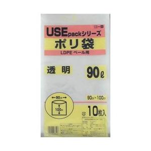 サンスクリット 透明ポリ袋 90L 10P USE13B