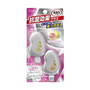 エステー ゴミ箱の消臭力 抗菌効果プラス ピンクグレープフルーツの香り 2個入り [ゴミ箱 生ごみ臭...