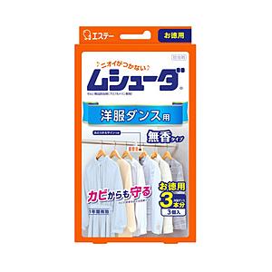エステー 【ムシューダ】 1年間有効 洋服ダンス用 3個〔防虫剤〕 [振込不可]