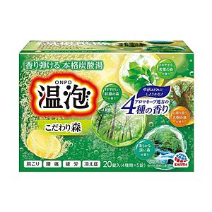アース製薬 温泡こだわり森炭酸湯20錠入