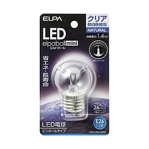 ELPA LED電球 「エルパボールミニ」（ミニボール形／昼白色相当・口金E26）　LDG1CN-G...