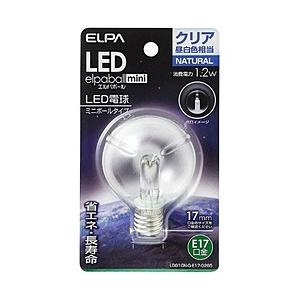 ELPA LED電球 「エルパボールミニ」（ミニボール形／昼白色相当・口金E17）　LDG1CN-G...