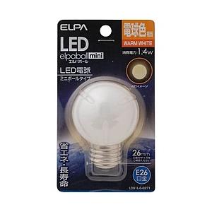 ELPA LED電球 「ミニボールG50形」（電球色・口金E26）　LDG1L-G-G271