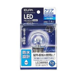 ELPA LED電球 「LEDエルパボールmini」（ミニボール電球形［G40形・防水仕様］・全光束...