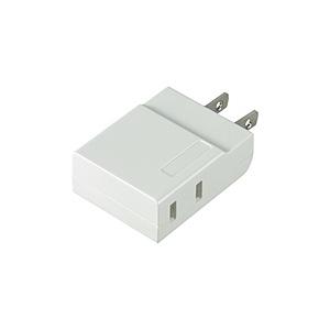 ELPA コンパクトタップ２個口   A-CT002B(W) ［直挿し /2個口 /スイッチ無］