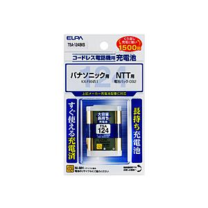 ELPA TSA-124BKS コードレス電話機用 充電池(大容量)