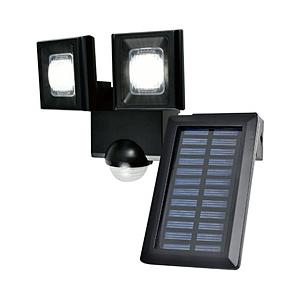 ELPA 屋外用LEDセンサーライト ソーラー式 2灯 ESL-N112SL [白色 /ソーラー式]