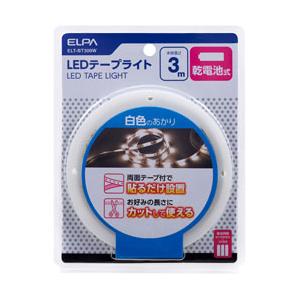 ELPA テープライト乾電池3.0ｍ   ELT-BT300W