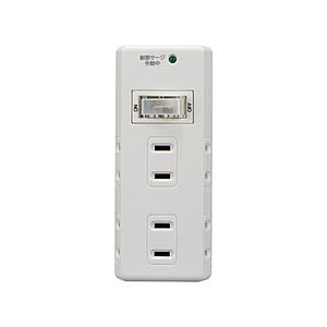 ELPA 耐雷集中スイッチ付6個口タップ 直差しタイプ  A-S600SW(W) ［直挿し /6個口...
