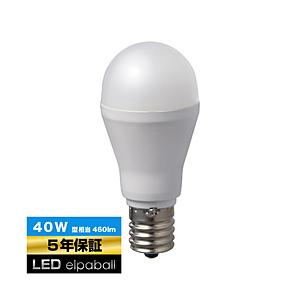 ELPA ＬＥＤ電球 40W相当 昼光色 LDA4D-G-E17-G4103 ［E17 /昼光色 /...