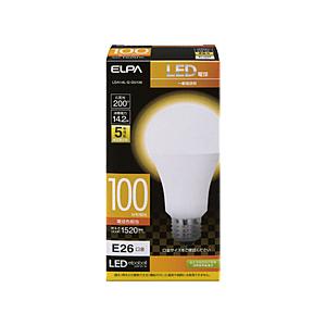 ELPA LED電球 Ａ形タイプ 100W相当 LDA14L-G-G5106 ［E26 /電球色 /...