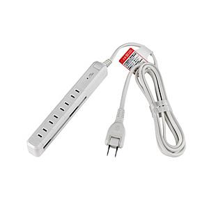 ELPA 電源タップ　耐雷スリム回転タップ　4個口　２ｍ   WBS-SL402SB(W) ［2.0...