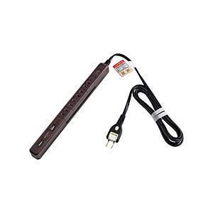 ELPA スリム回転ＵＳＢタップ 　4個口　2ポート　2m　木目色  木目  ［2.0m /4個口 ...