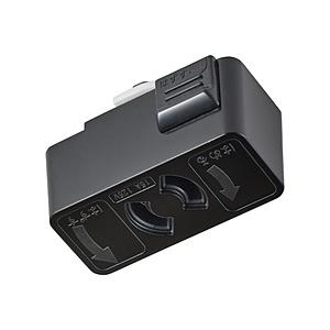 ELPA 抜け止めコンセント　黒色   EW-LR01NH(BK)