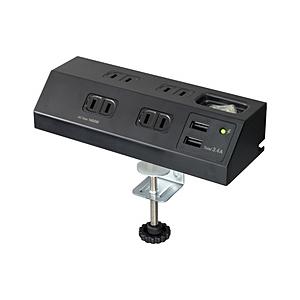 ELPA 集中ＳＷ付デスクＵＳＢタップ   WLS-DS4232SUA(BK) ［2ポート］