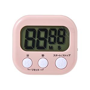 ELPA 大きく見やすいキッチンタイマーＰＫ  ON/OFFスイッチ付き  ピンク TIM-01(P...