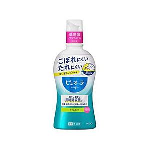 花王 【薬用ピュオーラ】 洗口液 ノンアルコール ライムミント 420ml〔マウスウォッシュ〕 [振...