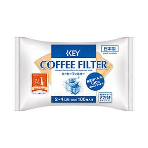 キーコーヒー コーヒーフィルター 2〜4人用 台形