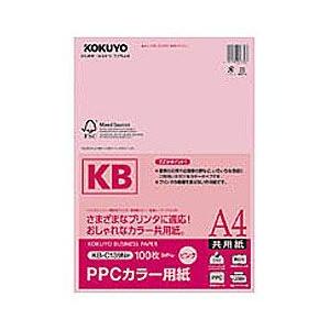 コクヨ PPCカラー用紙(共用紙)  （A4・100枚）　KB-C139NP