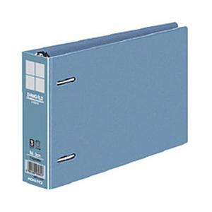 コクヨ Dリングファイル 再生PP表紙 B6横 300枚収容 2穴 フ-FD438NB  青