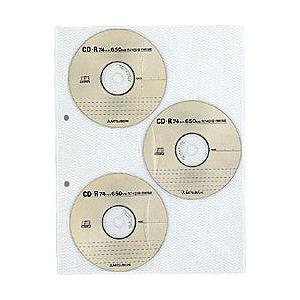 コクヨ CD/DVD用ファイル 2穴ファイル （白・6枚収納×3枚）　EDB-A275