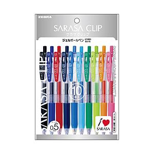 ゼブラ ボールペン パック入り SARASA CLIP(サラサクリップ) 10色セット P-JJ15...