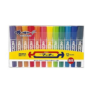 ゼブラ [油性マーカー] ハイマッキー 12色セット MC12C