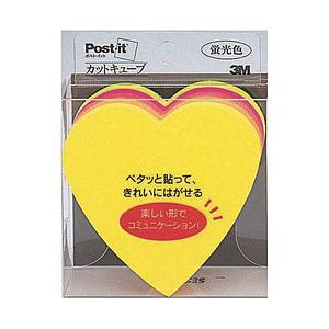 3Mジャパン ノートカットキューブ（バイタルオレンジ, グアバ, パワーピンク, ビビットイエロー,...